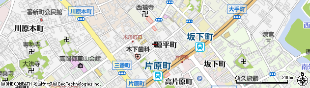 富山県高岡市源平町36周辺の地図
