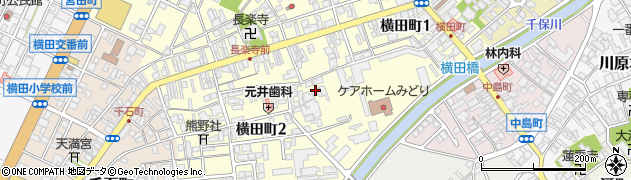 富山県高岡市横田町周辺の地図