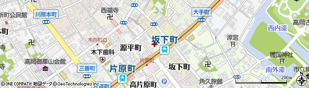 富山県高岡市片原中島町周辺の地図
