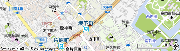 坂下町駅周辺の地図
