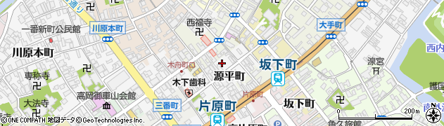 富山県高岡市源平町周辺の地図