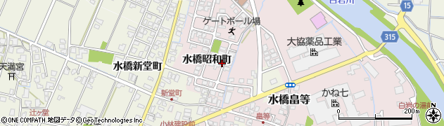 富山県富山市水橋昭和町周辺の地図