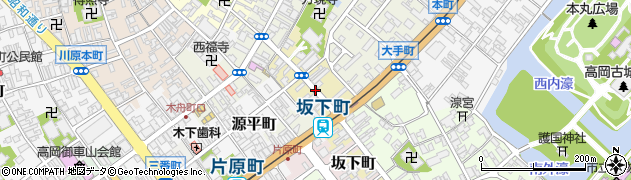坂下町周辺の地図