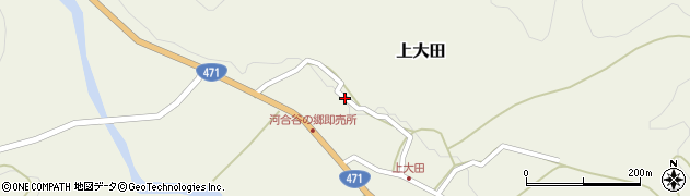 石川県津幡町（河北郡）上大田（ル）周辺の地図