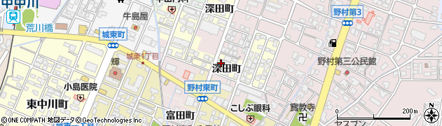 富山県高岡市深田町周辺の地図