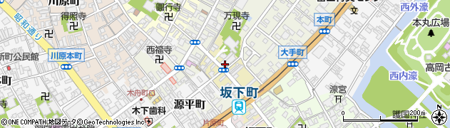 富山県高岡市坂下町周辺の地図