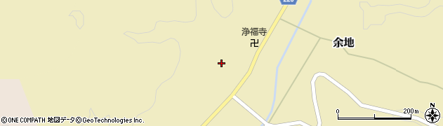 石川県かほく市余地カ周辺の地図