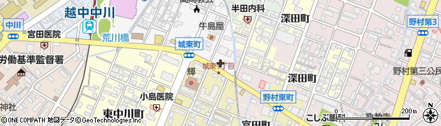 8番らーめん 中川店周辺の地図