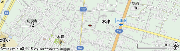 石川県かほく市木津ハ62周辺の地図