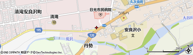 日光安良沢郵便局 ＡＴＭ周辺の地図