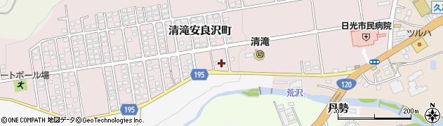 安良沢街区公園周辺の地図