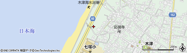 石川県かほく市木津（ホ）周辺の地図