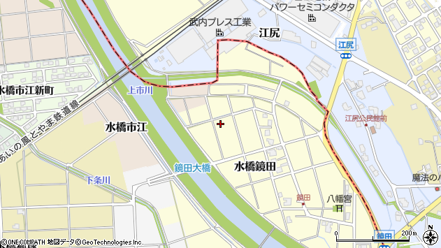 〒939-0541 富山県富山市水橋鏡田の地図
