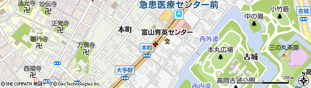 富山県高岡市周辺の地図