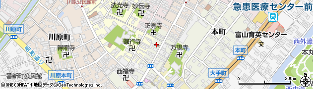 富山県高岡市本町10周辺の地図