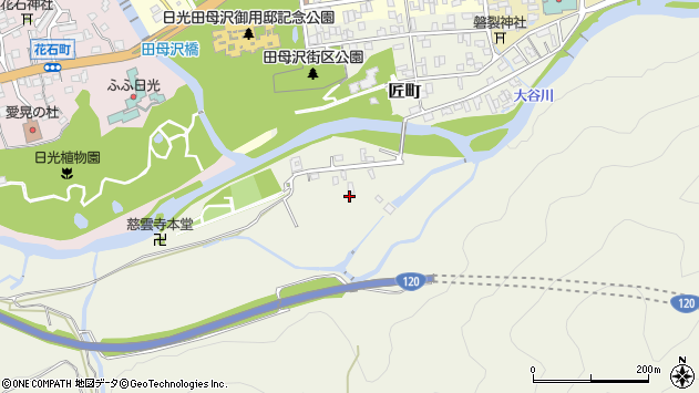〒321-1433 栃木県日光市匠町の地図