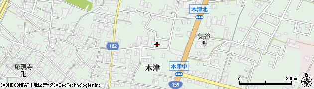 石川県かほく市木津ハ78周辺の地図