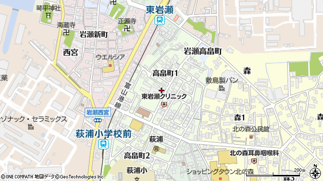 〒931-8336 富山県富山市高畠町の地図