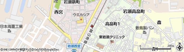 富山県富山市西宮93周辺の地図