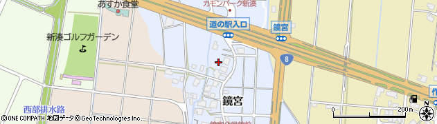 富山県射水市鏡宮周辺の地図