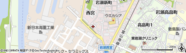 富山県富山市西宮15周辺の地図