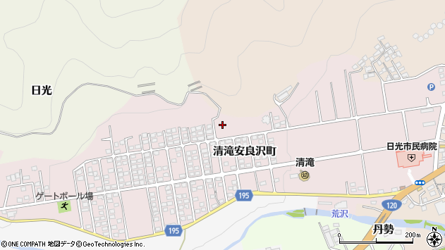 〒321-1441 栃木県日光市清滝安良沢町の地図