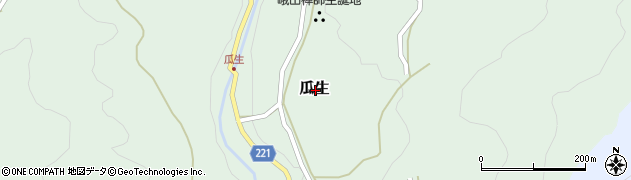 石川県河北郡津幡町瓜生周辺の地図