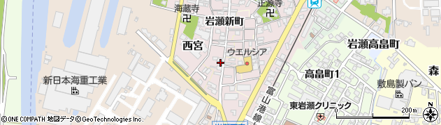 富山県富山市西宮34周辺の地図