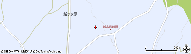 長野県長野市戸隠越水周辺の地図