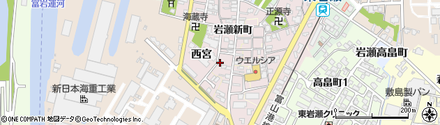 富山県富山市西宮36周辺の地図