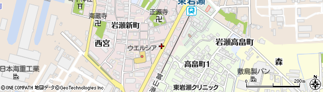 富山県富山市岩瀬神明町周辺の地図