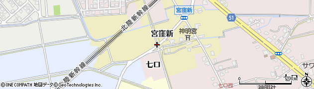 富山県滑川市宮窪新周辺の地図