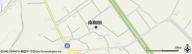 栃木県さくら市南和田164周辺の地図