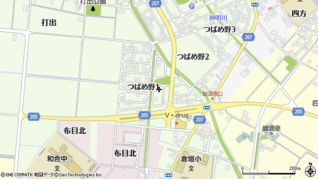 〒930-2239 富山県富山市つばめ野の地図