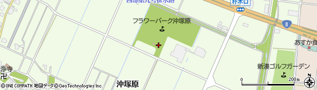 フラワーパーク・沖塚原パークゴルフ場周辺の地図