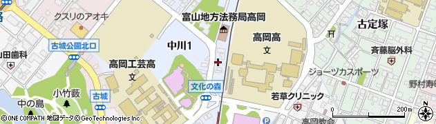 公文式高岡中川教室周辺の地図