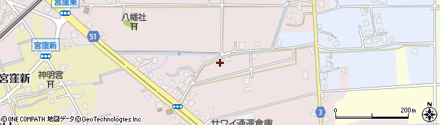 富山県滑川市七口周辺の地図