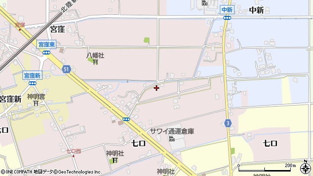 〒936-0865 富山県滑川市七口の地図