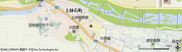 栃木県日光市中鉢石町周辺の地図