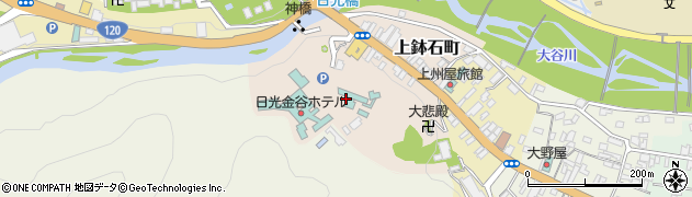 栃木県日光市上鉢石町周辺の地図
