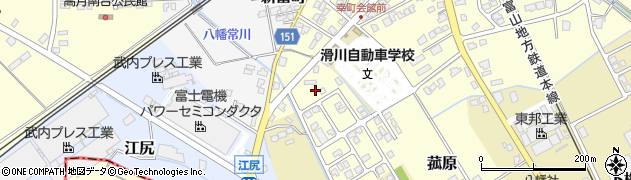 富山県滑川市幸町周辺の地図