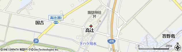 富山県高岡市高辻周辺の地図