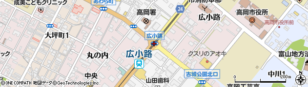 広小路駅周辺の地図