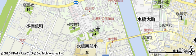 富山県富山市水橋西大町周辺の地図