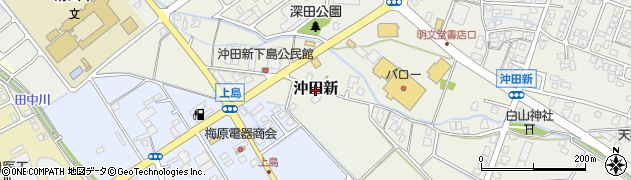 富山県滑川市沖田新周辺の地図