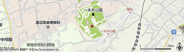 中野小学校旧校舎・信州中野銅石版画ミュージアム周辺の地図