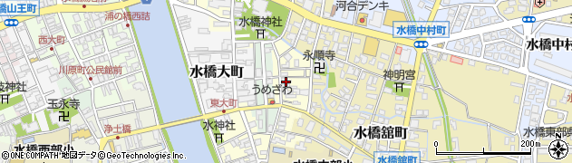 富山県富山市水橋新町周辺の地図