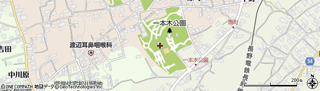 中野小学校旧校舎・信州中野銅石版画ミュージアム周辺の地図