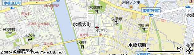 富山県富山市水橋明治町周辺の地図