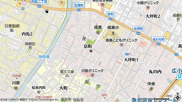 〒933-0917 富山県高岡市京町の地図